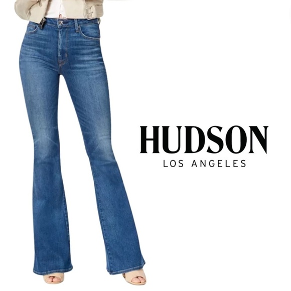 HUDSON JEANS Holly High Rise Flare Jeans - Size 26 - Picture 1 of 13